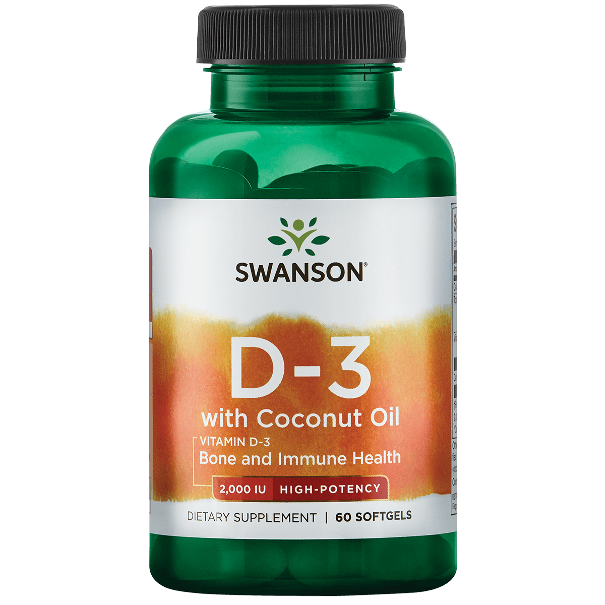 Ultra Vitamine D-3 2000iu W/Coconut Oil