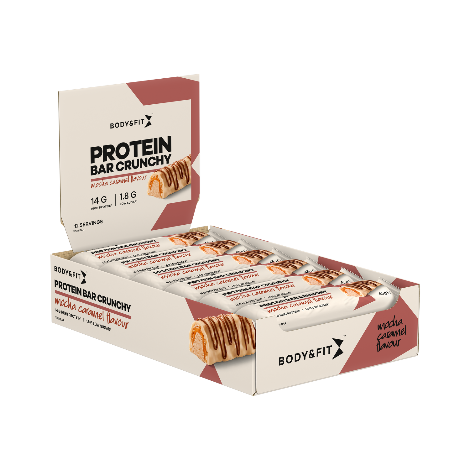 Body&Fit protein bar crunchy mocha caramel flavour | NL