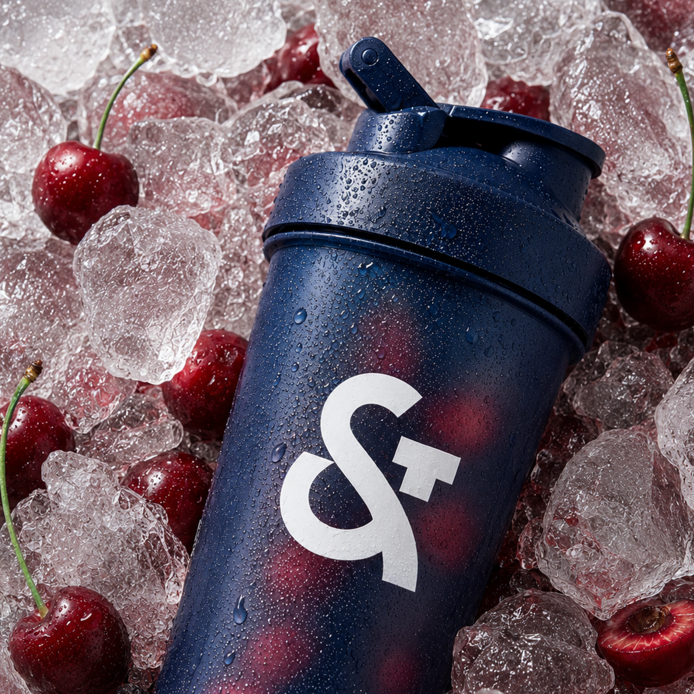 Cherry shaker met verse kersen