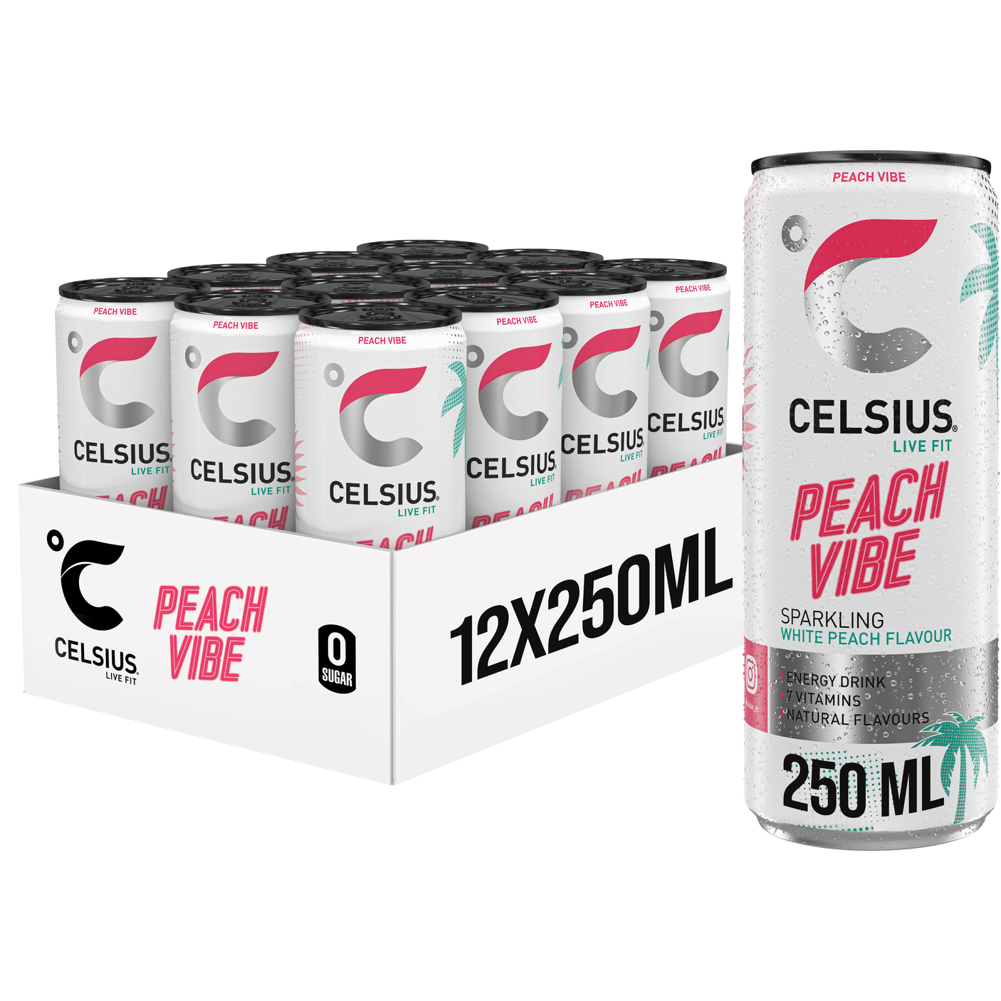 Boisson énergisante pétillante Celsius