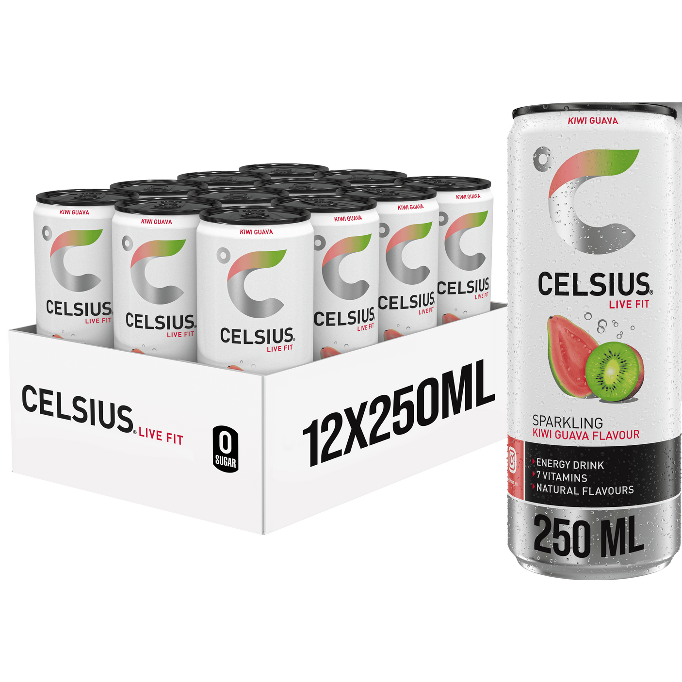 Boisson énergisante pétillante Celsius