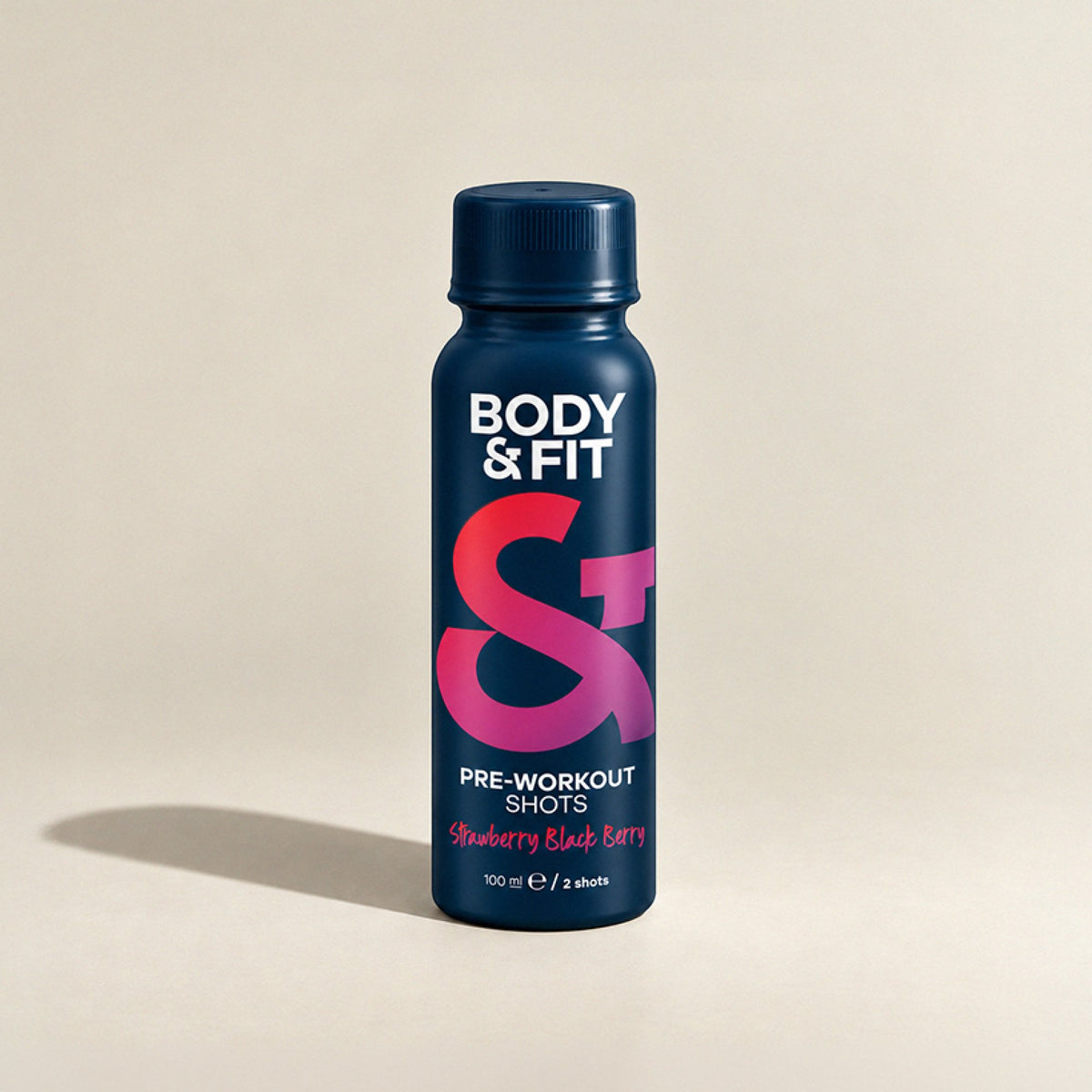 Body&Fit Pre-Workout Double Shot - Strawberry Blackberry - 12x100ml