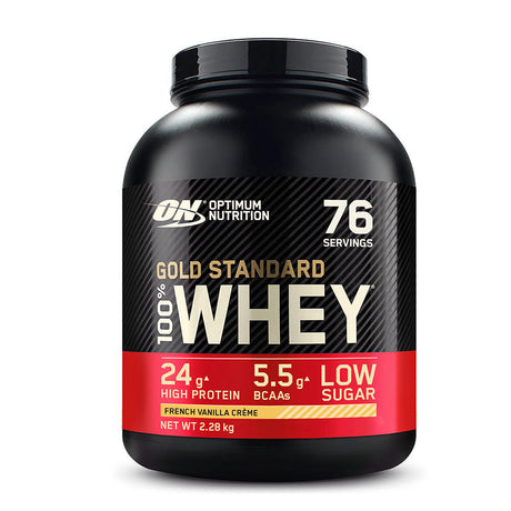Optimum Nutrition Gold Standard 100% Whey Protein eiwitpoeder – French Vanilla – 2270g