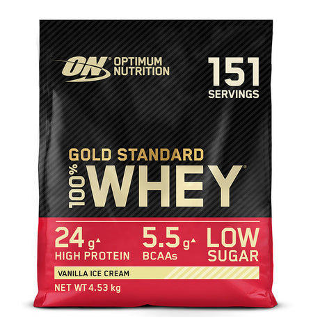 Optimum Nutrition Gold Standard 100% Whey Protein eiwitpoeder – Vanilla Ice Cream – 4530g
