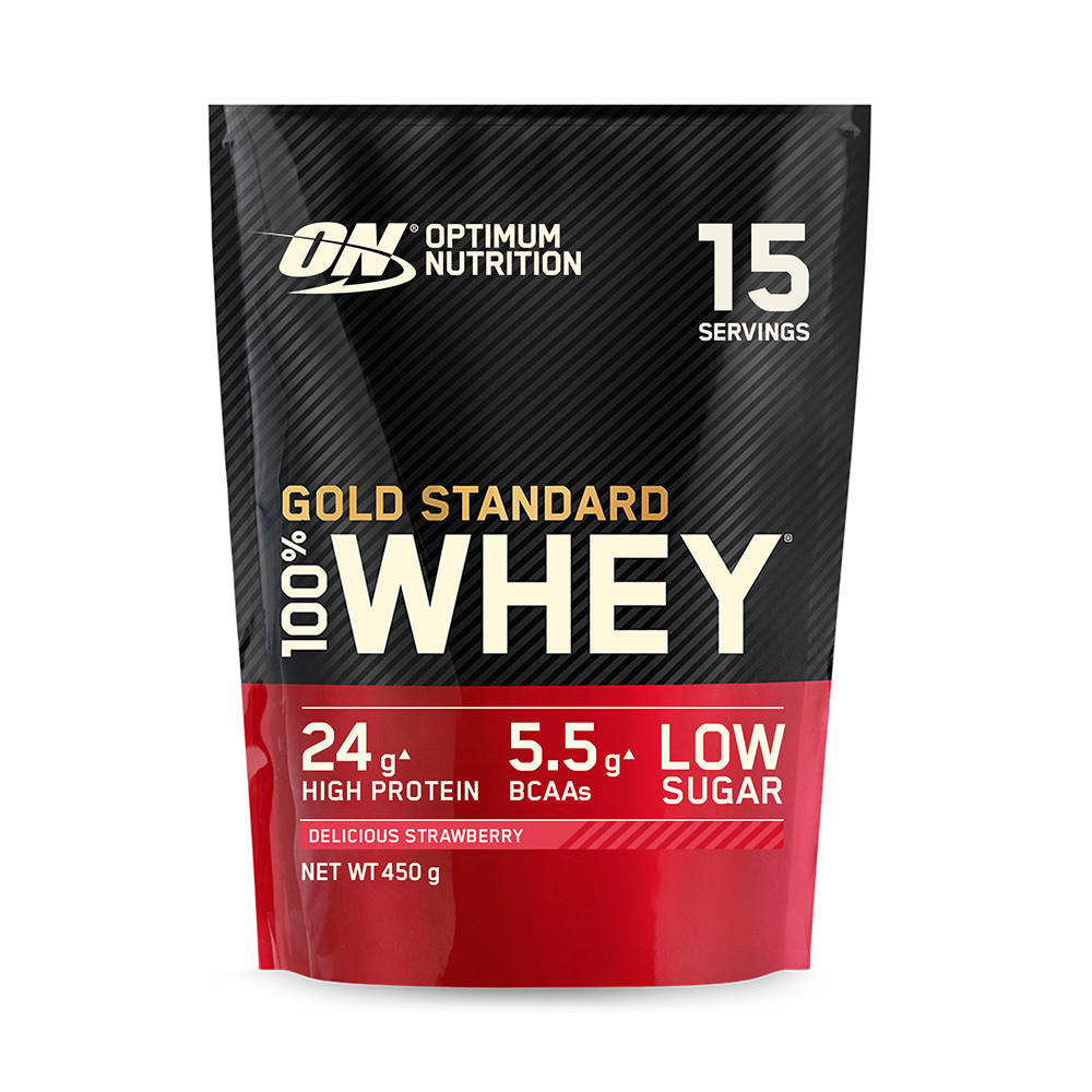 Optimum Nutrition Gold Standard 100% Whey Protein eiwitpoeder – Delicious Strawberry – 450g