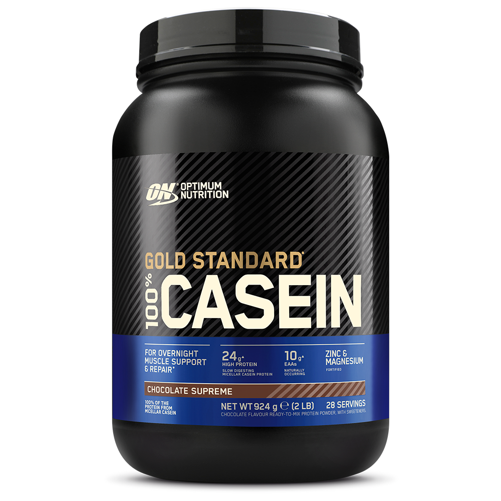 Protéine à absorption lente : Gold standard 100% Caseine Optimum Nutrition