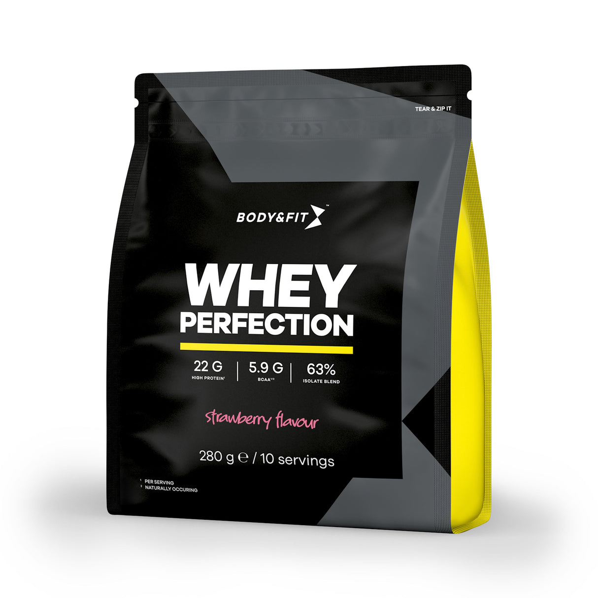 Body&Fit Whey Perfection eiwitpoeder – Aardbei – 280g