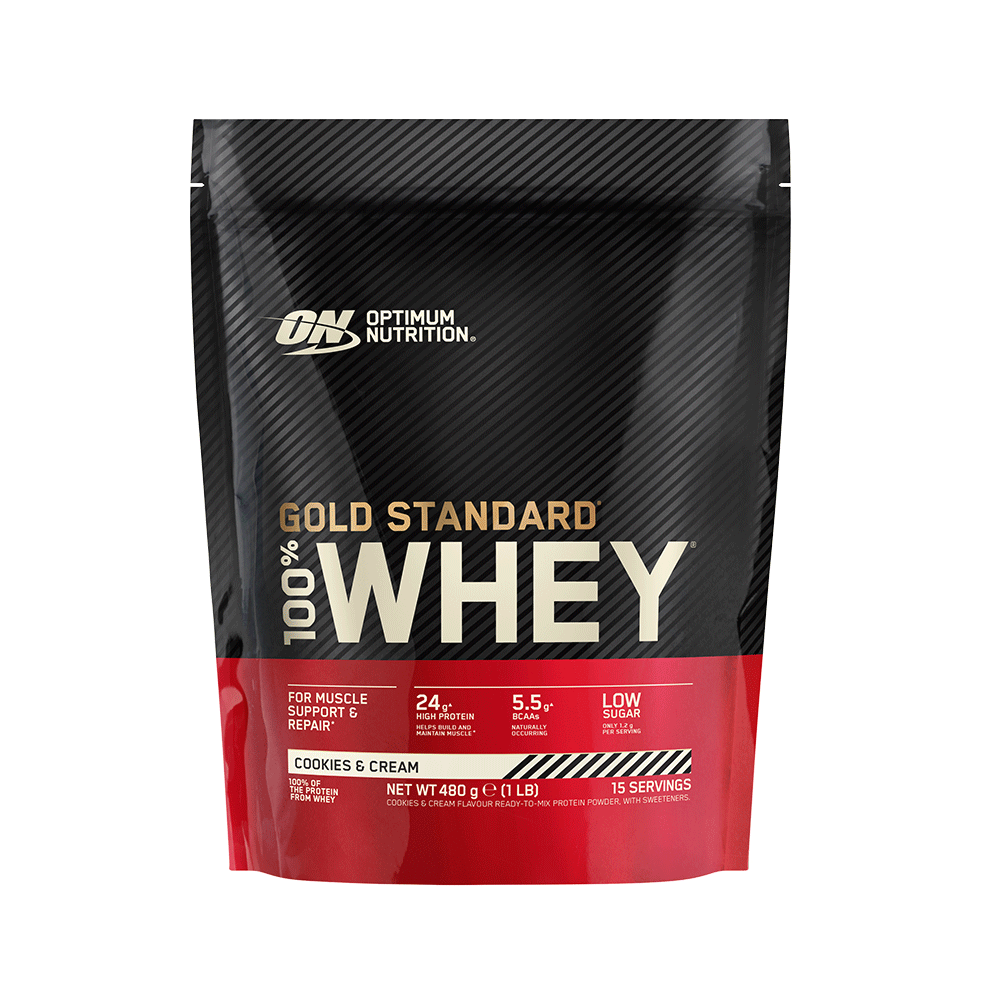 Optimum Nutrition Gold Standard 100% Whey Protein eiwitpoeder – Cookies & Cream – 480g