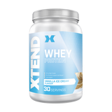 XTEND Whey Protein Powder, 30 Servings, Vanilla Ice Cream | 20g Protein Per Serving for Post Workout Recovery and Muscle Growth | Muscle Building Supplements XTEND Whey Protein Powder, 30 Servings, Vanilla Ice Cream | 20g Protein Per Serving for Post Workout Recovery and Muscle Growth | Muscle Building Supplements