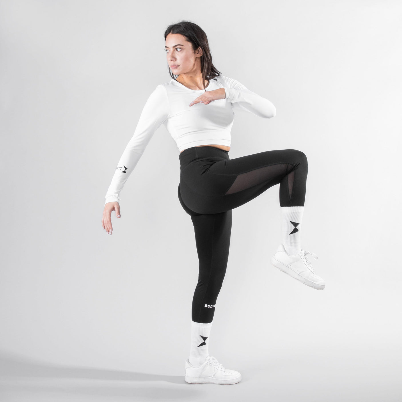 Perfection Stretch Cropped Top - Wit