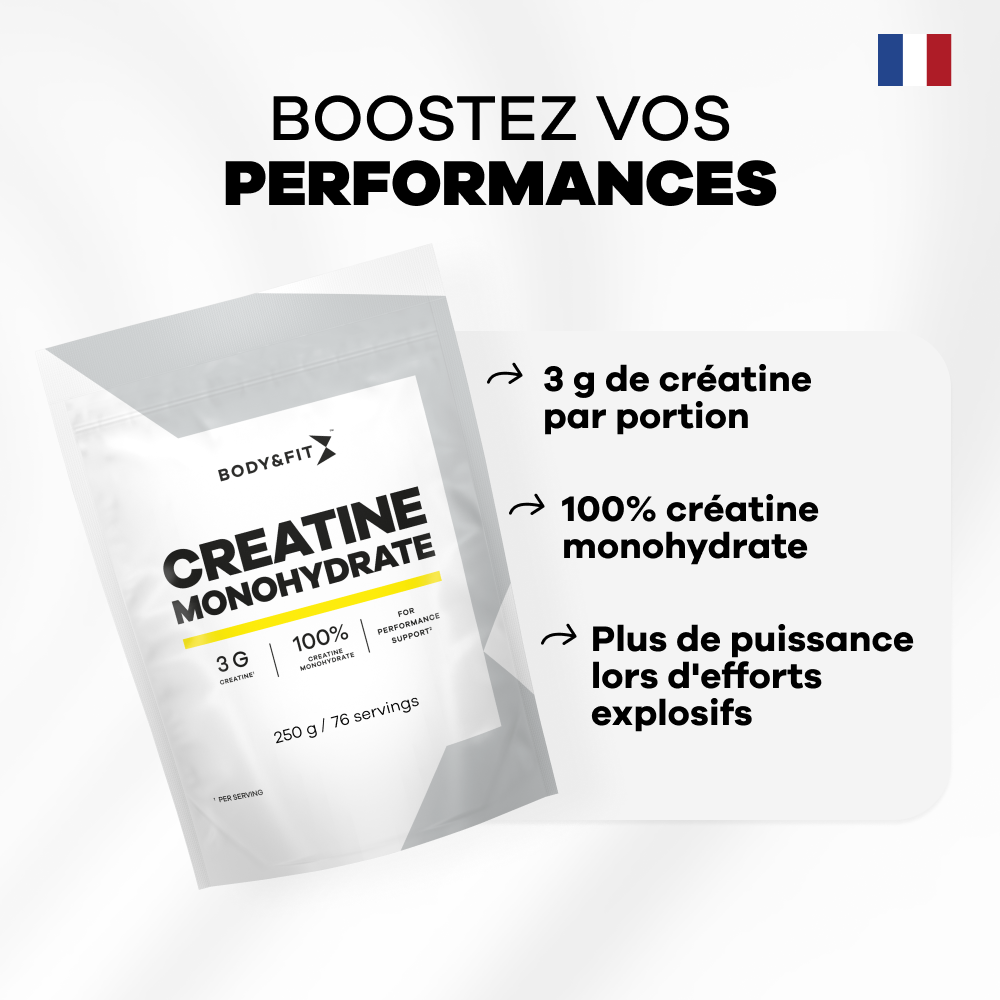 Body&Fit Creatine Monohydrate poeder – belangrijkste voordelen