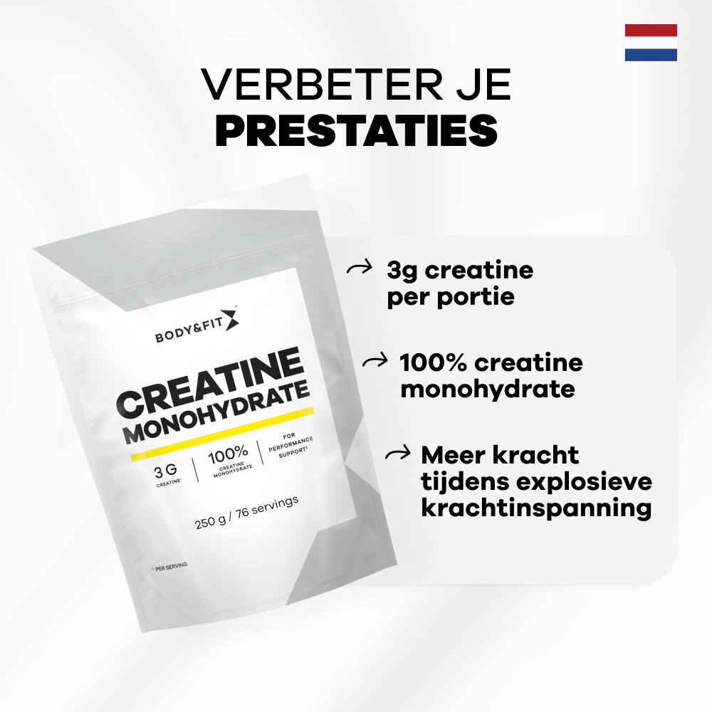 Body&Fit Creatine Monohydrate poeder – belangrijkste voordelen