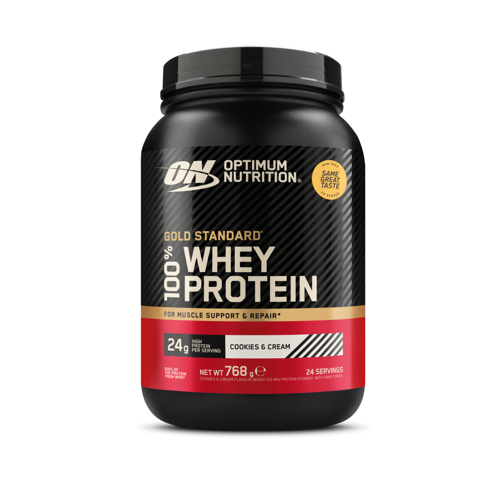 Optimum Nutrition Gold Standard 100% Whey Protein eiwitpoeder – productfoto