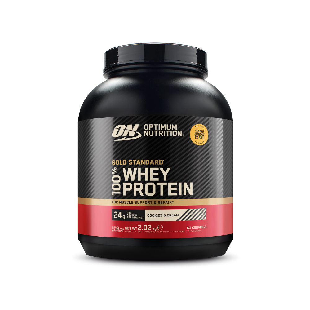 Optimum Nutrition Gold Standard 100% Whey Protein eiwitpoeder – productfoto