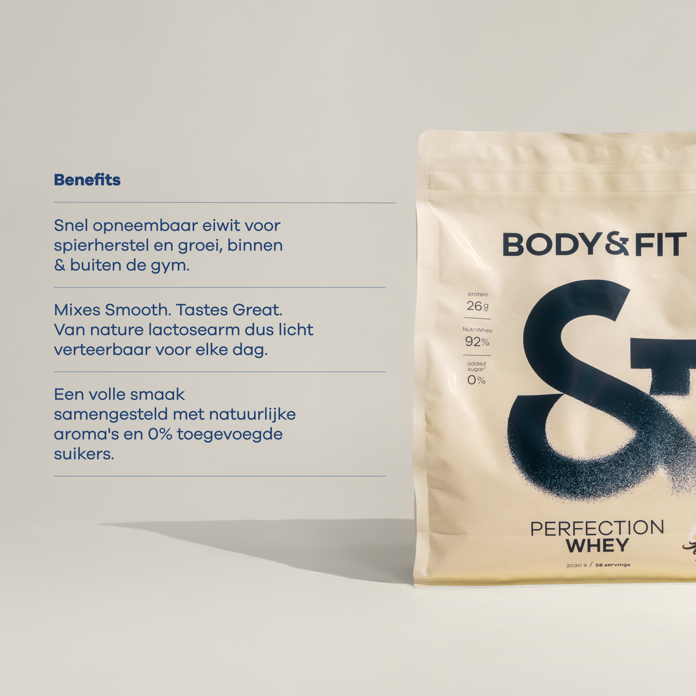 Body&Fit Whey Perfection - voordelen