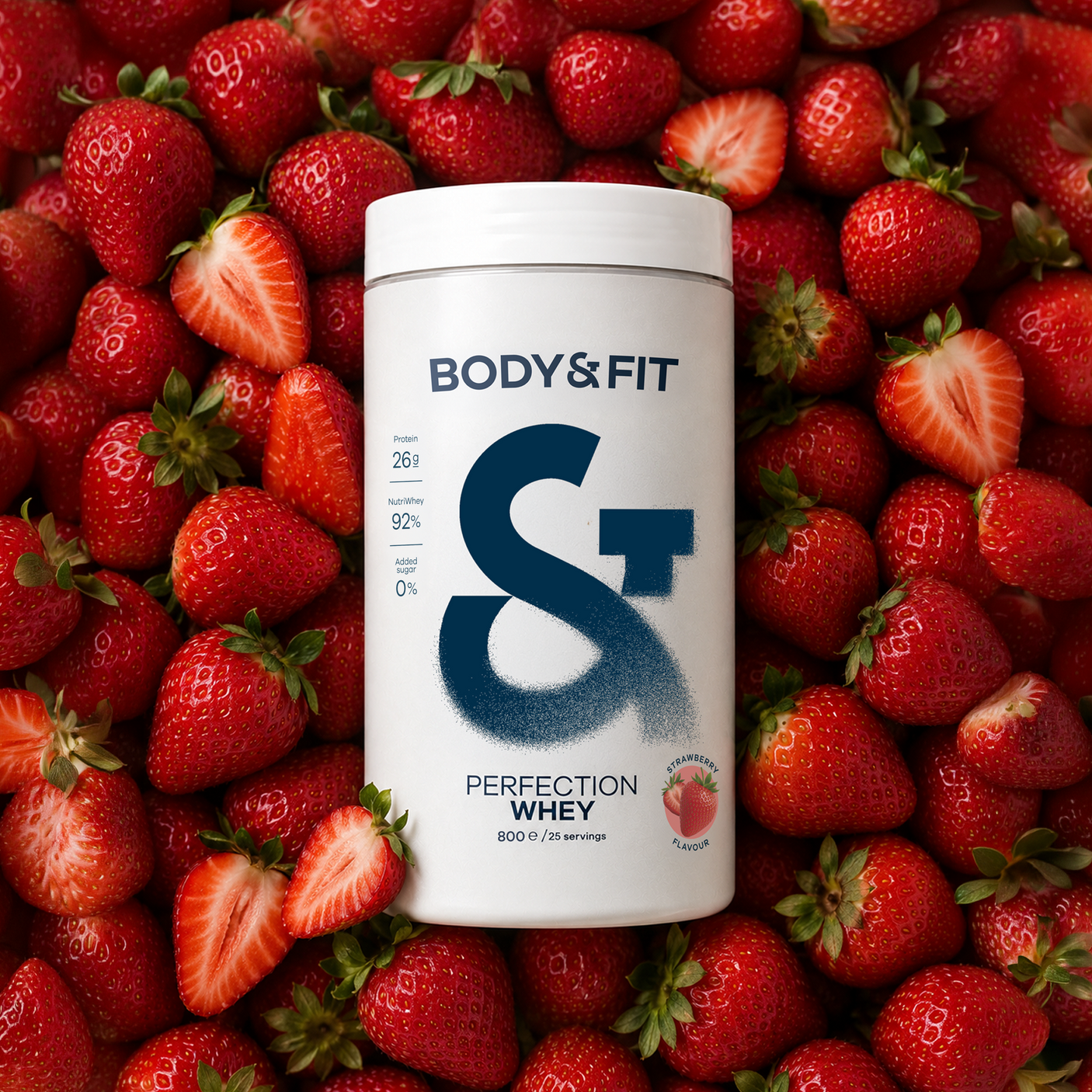 Body&Fit Whey Perfection - NEW Strawberry - 800g