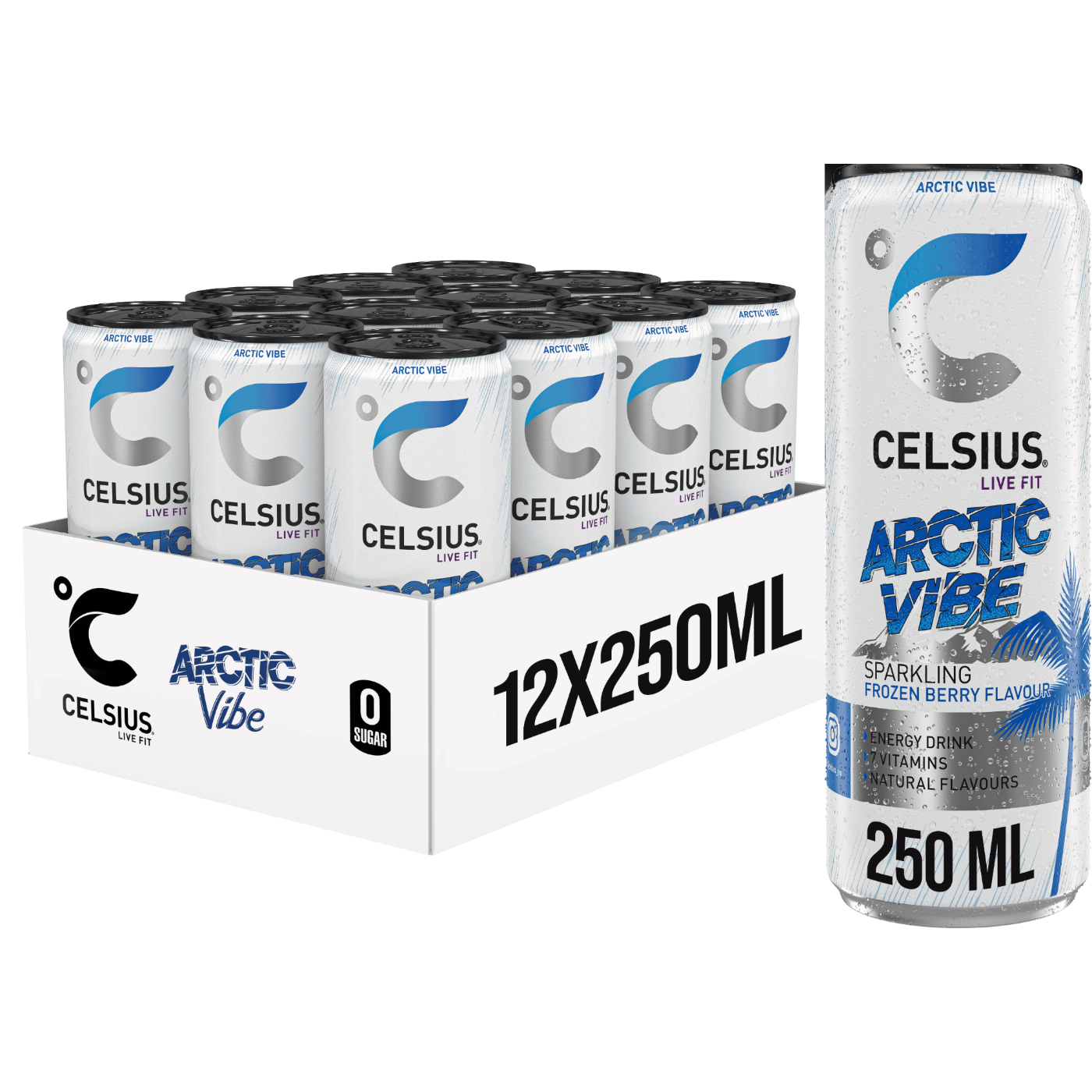 Boisson énergisante pétillante Celsius