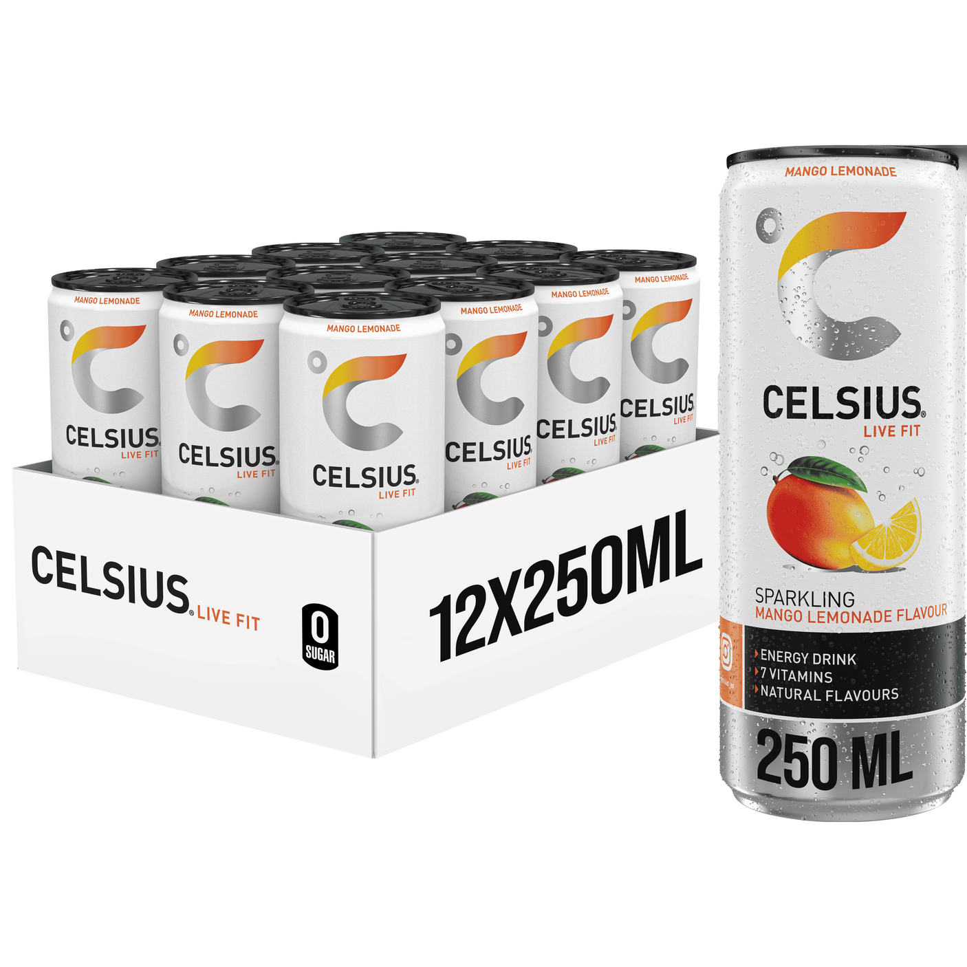 Boisson énergisante pétillante Celsius