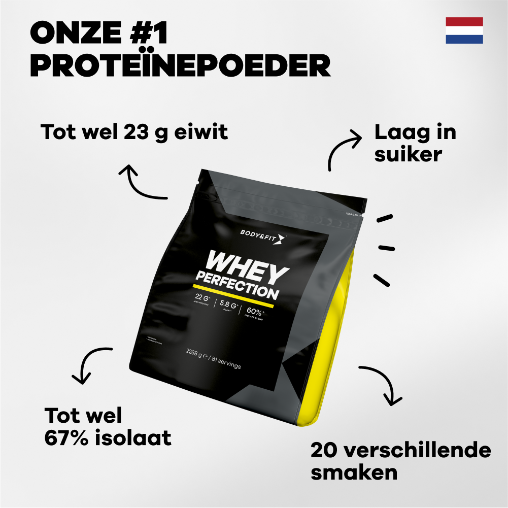 Body&Fit Whey Perfection eiwitpoeder – belangrijkste voordelen